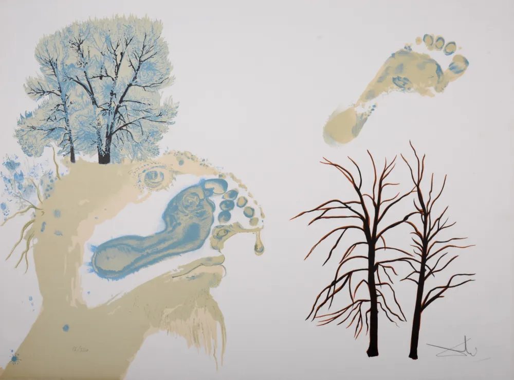 Литография Dali - Les Saisons - Winter 