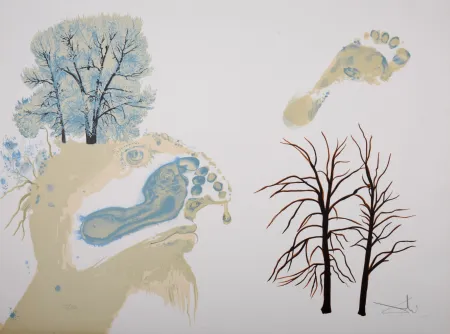 Литография Dali - Les Saisons - Winter 