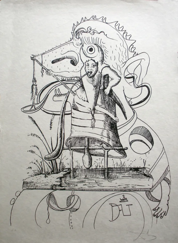 Литография Dali - Les Songes drolatiques de Pantagruel 11