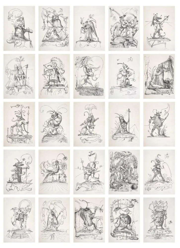 Литография Dali - Les Songes Drôlatiques de Pantagruel