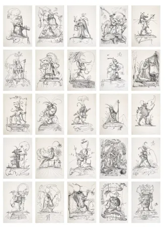 Литография Dali - Les Songes Drôlatiques de Pantagruel