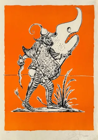 Литография Dali - Les Songes Drôlatiques de Pantagruel, Planche XXIV