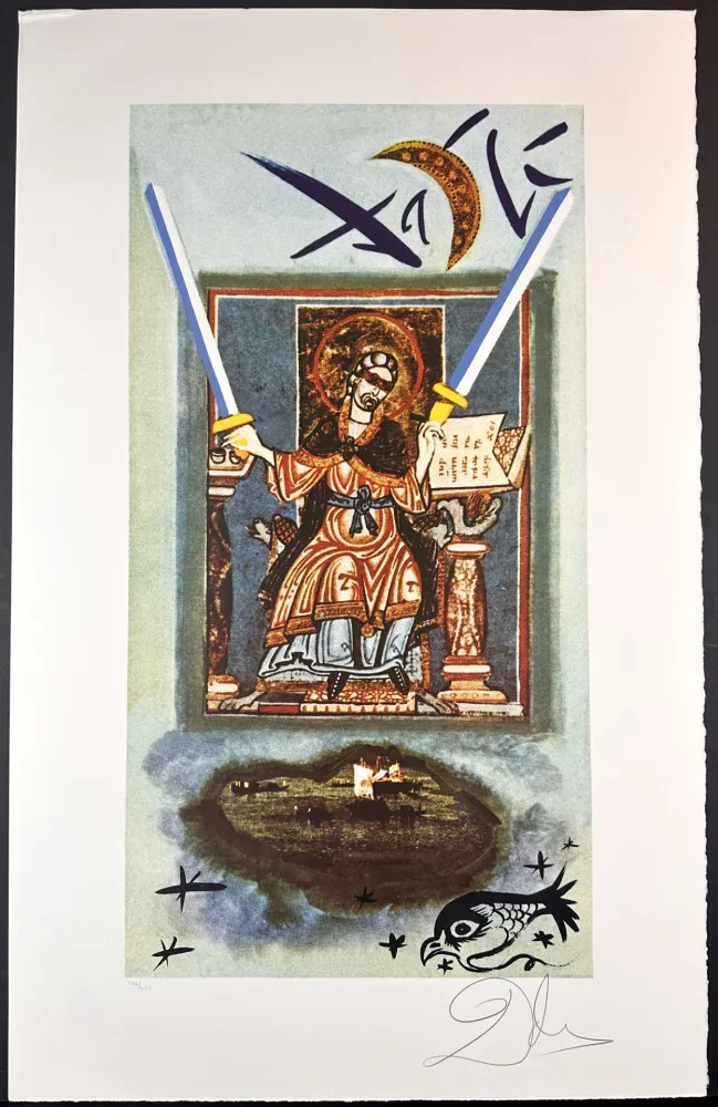 Литография Dali - Lyle Stuart Tarot Prints Two of Swords