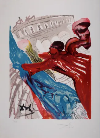 Литография Dali - Mais ô belle Dionée..., from Ovide L'art D'aimer - Hand-signed - Large size