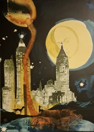 Литография Dali - Manhattan Skyline
