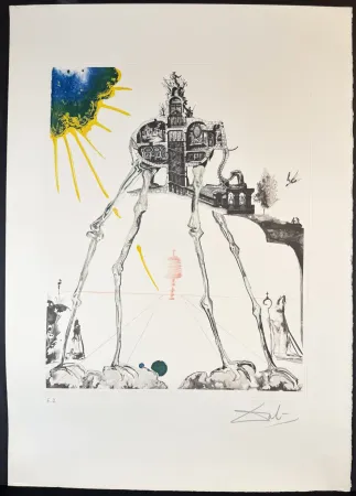 Гравюра Dali - Memories of Surrealism Space Elephant