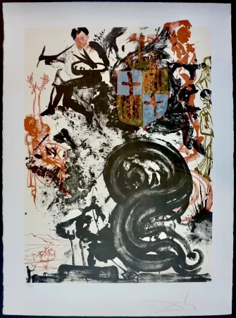 Литография Dali - Monument To Picasso