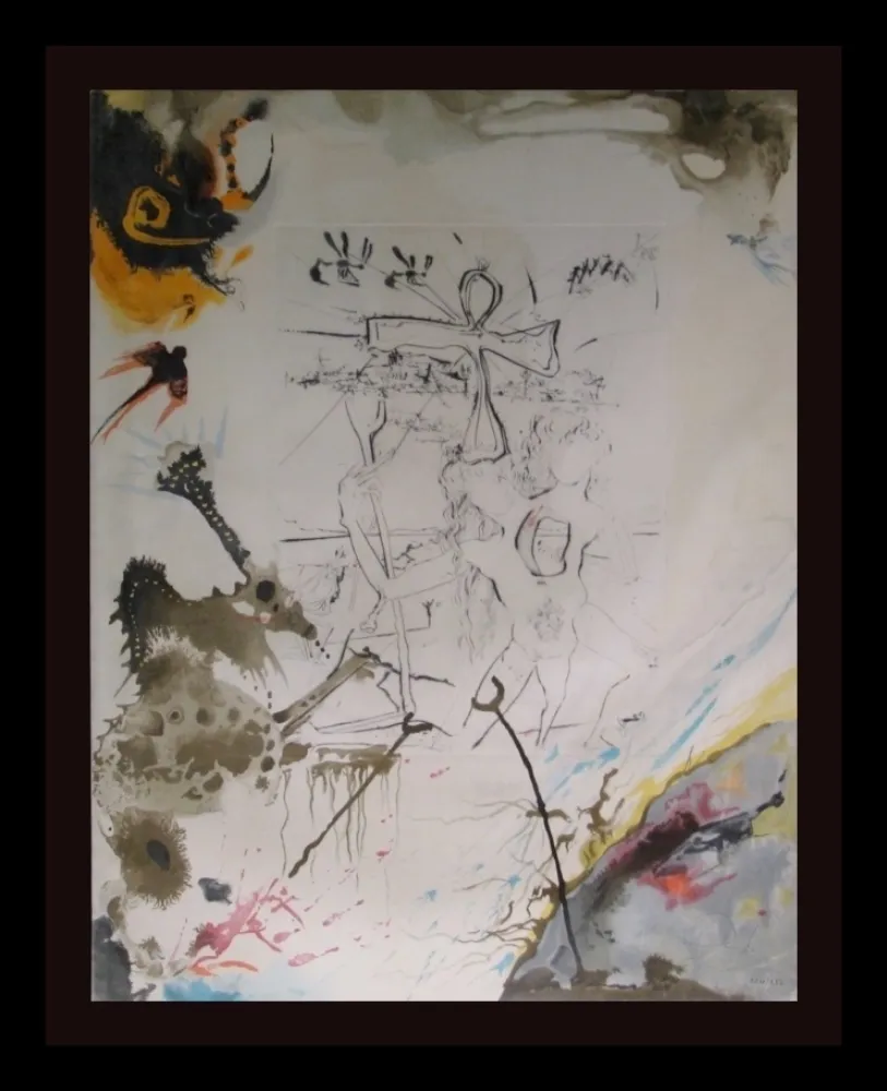 Гравюра Dali - Moses and Monotheism Moses & Akhenaton 