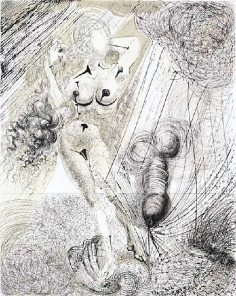 Гравюра Dali - Naissance de Venus (Birth of Venus)