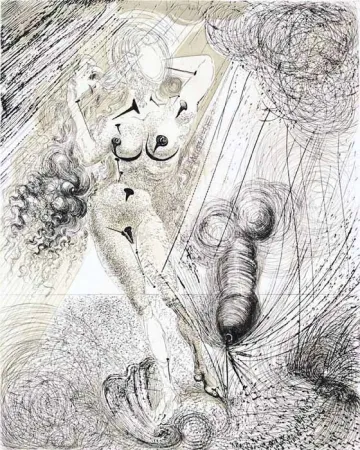 Гравюра Dali - Naissance de Venus (Birth of Venus)