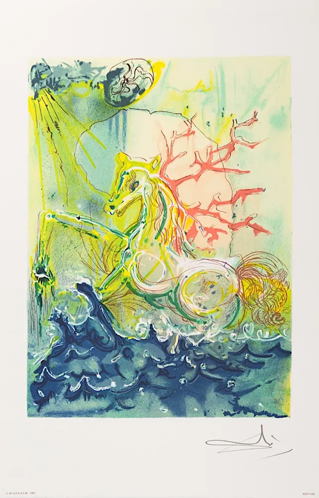 Литография Dali - Neptune