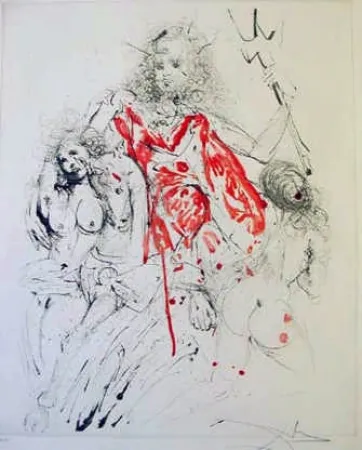 Гравюра Dali - Neptune (Poseidon)