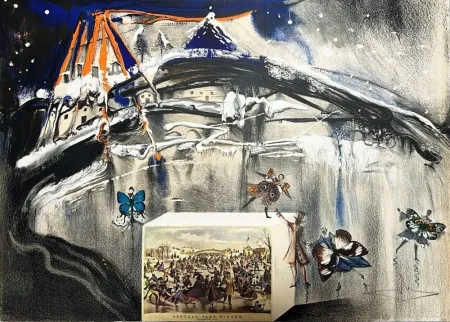 Литография Dali - New York Central Park Winter