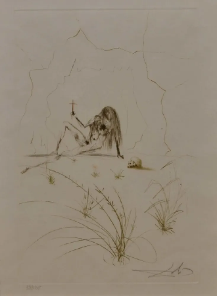 Офорт Dali - Ogrin, l'eremita