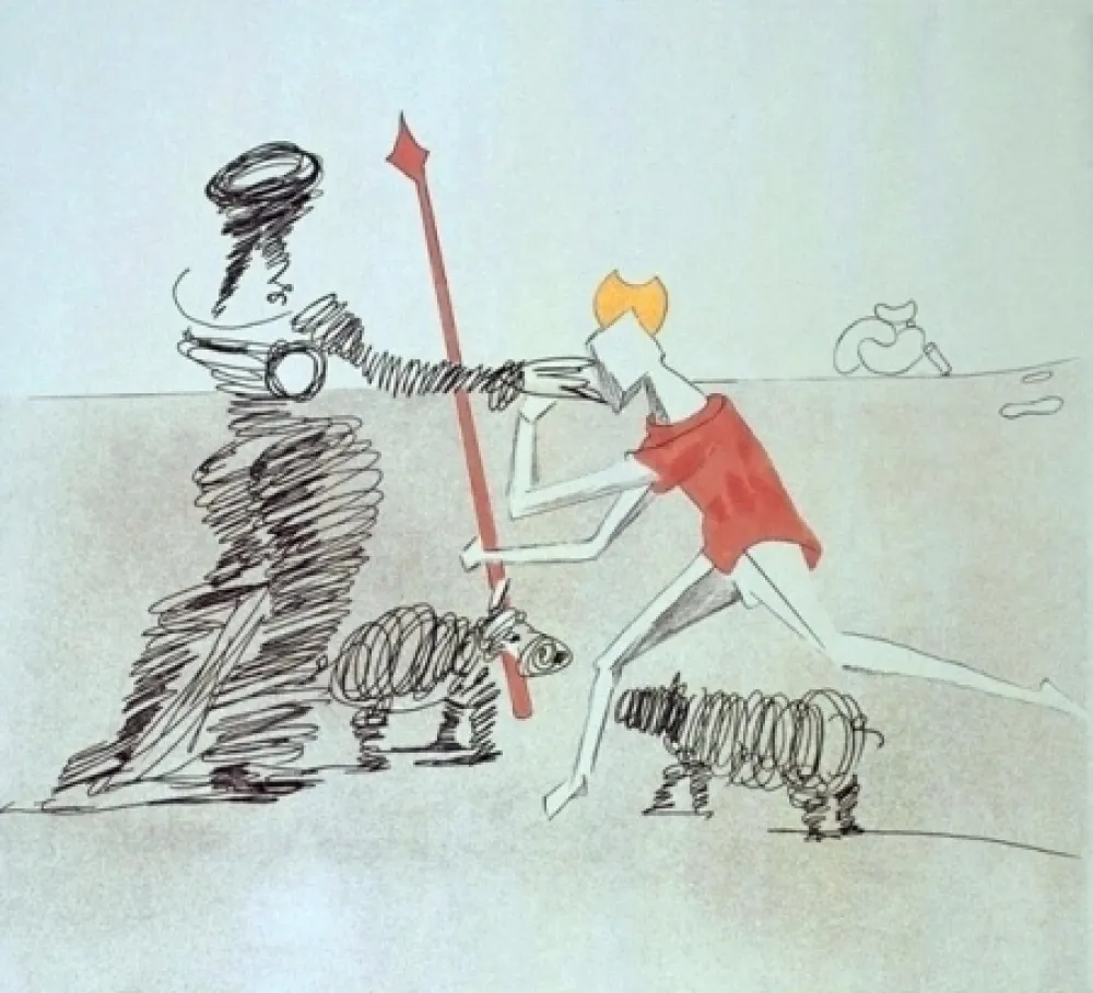 Офорт И Аквитанта Dali - Pastorale