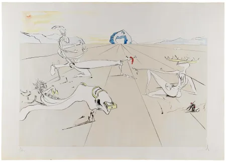 Гравюра Dali - Paysage Surréaliste