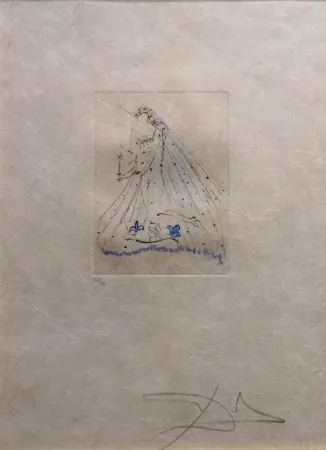 Гравюра Dali -  Petites Nus (Ronsard) 1st Row 1st Piece A