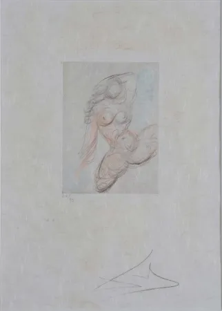 Гравюра Dali - Petites Nus (Ronsard) E