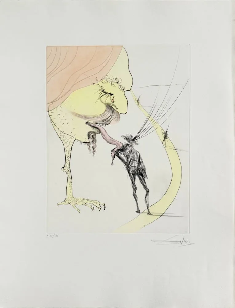 Офорт Dali - Picasso: A Ticket for Glory