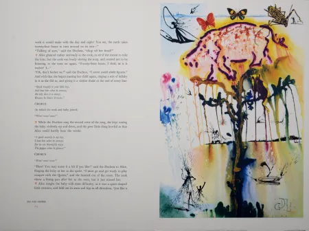 Фототипия Dali - Pig and pepper, Alice's Adventures in Wonderland, 1969