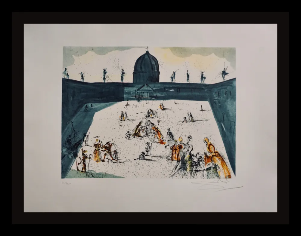 Гравюра Dali - Place St-Pierre