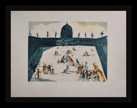 Гравюра Dali - Place St-Pierre