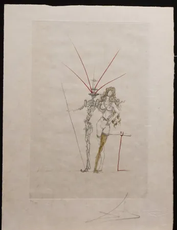 Гравюра Dali - Poems Secrets Frontispiece