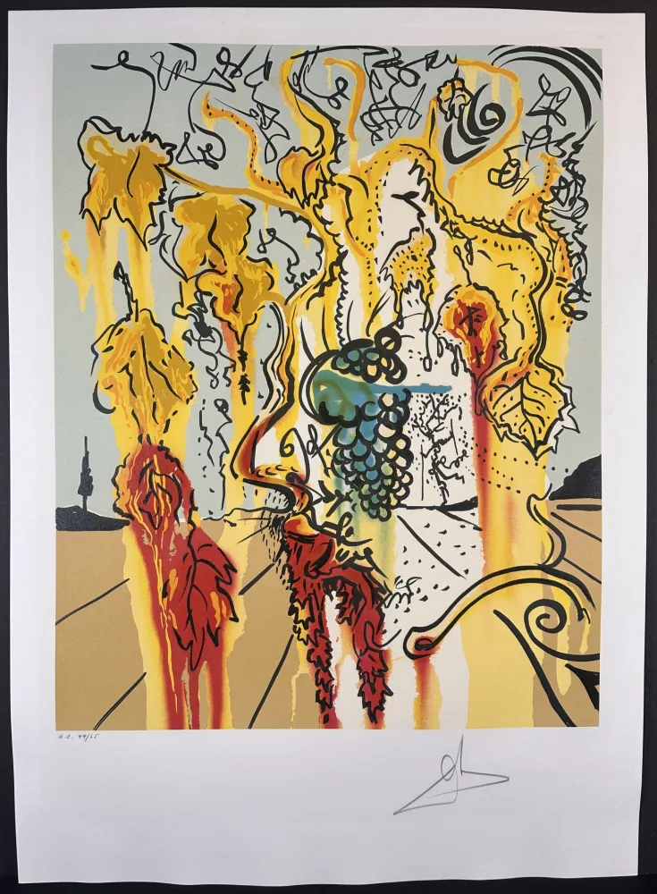 Литография Dali - Portrait of Autumn