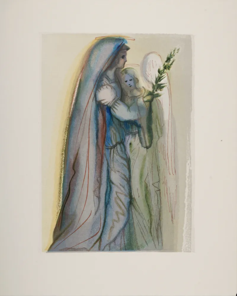 Гравюра На Дереве Dali - Préparation à la prière finale, 1963