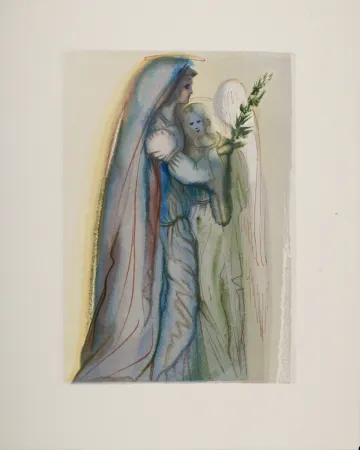 Гравюра На Дереве Dali - Préparation à la prière finale, 1963