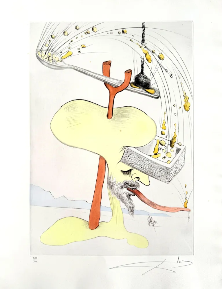 Офорт Dali - Quevedos Visioner, Planche I