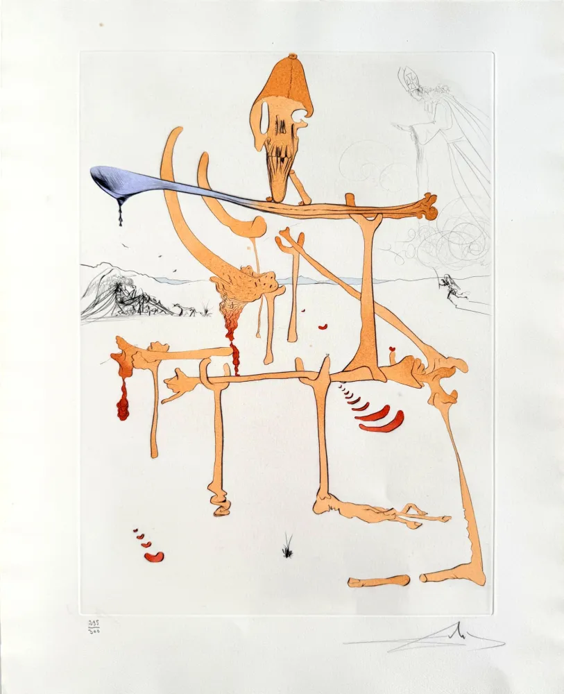 Офорт Dali - Quevedos Visioner, Planche II