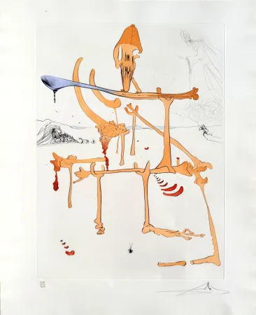 Офорт Dali - Quevedos Visioner, Planche II