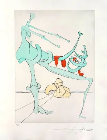 Офорт Dali - Quevedos Visioner, Planche IV
