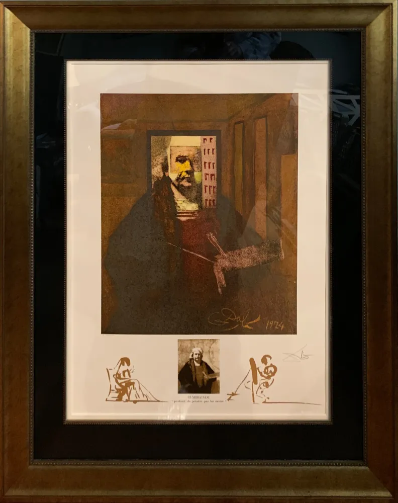 Литография Dali - Rembrandt (Portrait du Peintre par Lui-Meme)
