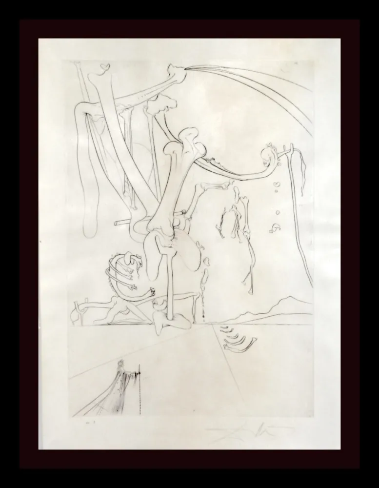 Гравюра Dali - Roi, je t’attends a Babylone Des Rois Pendus aux Arbes...