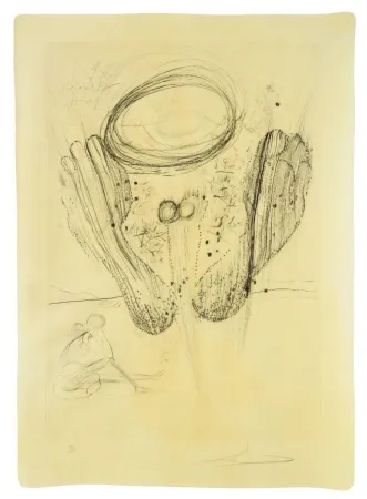 Гравюра Сухой Иглой Dali - Sa symetrie n'appartenaint ni au hasard.