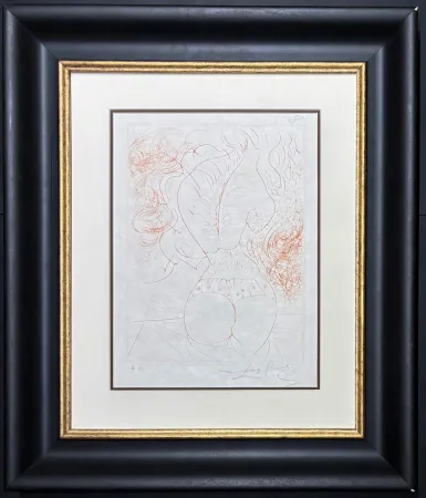 Гравюра Dali - Salvador Dalí (1904–1989) - Le torse -  drypoint etching on Japanese paper - 1969