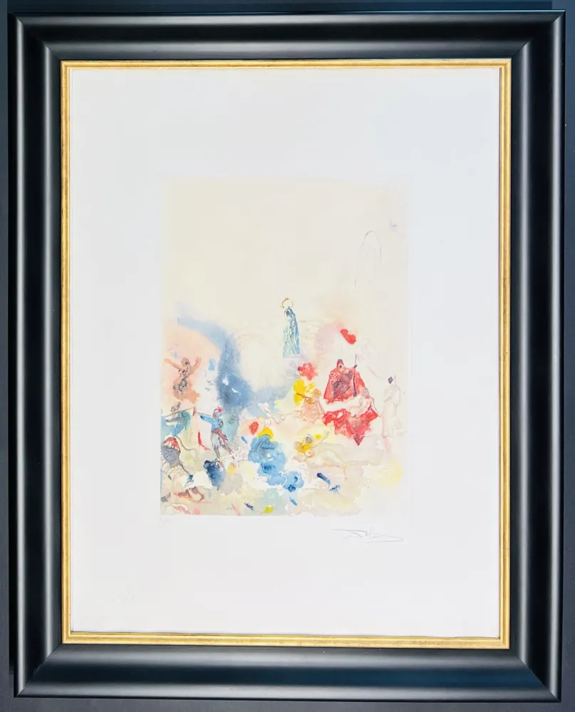 Гравюра Dali - Salvador Dalí (1904-1989) - Seven-colour aquatint etching on paper - 1974