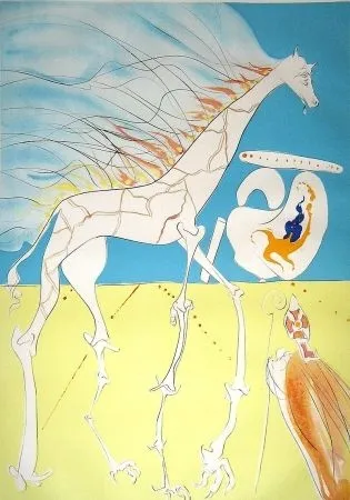 Офорт Dali - Saturnian giraffe