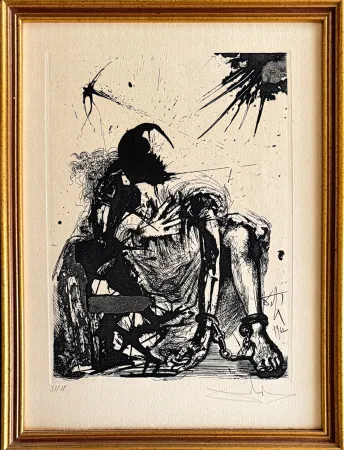 Офорт Dali - Segismundo encadenado (Sigismund in Chains)