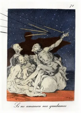 Гравюра Сухой Иглой Dali - Si no amanece nos quedamos