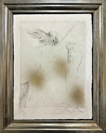 Гравюра Dali - Sorciere au balai