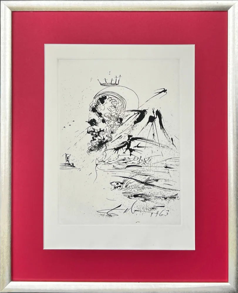 Офорт Dali - Study for a Dream