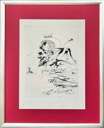 Офорт Dali - Study for a Dream