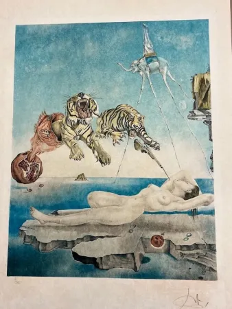 Литография Dali - Sueño causado por el vuelo de una abeja en torno a una granada un segundo antes de despertar