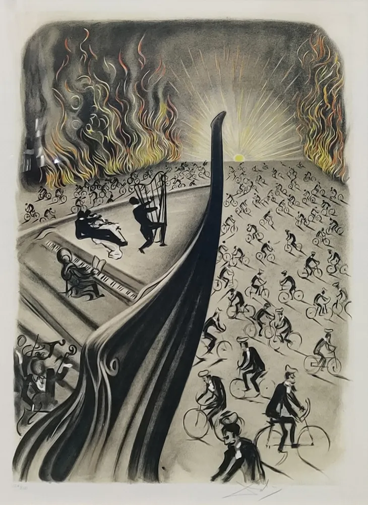 Литография Dali - SYMPHONY BICYCLETTE