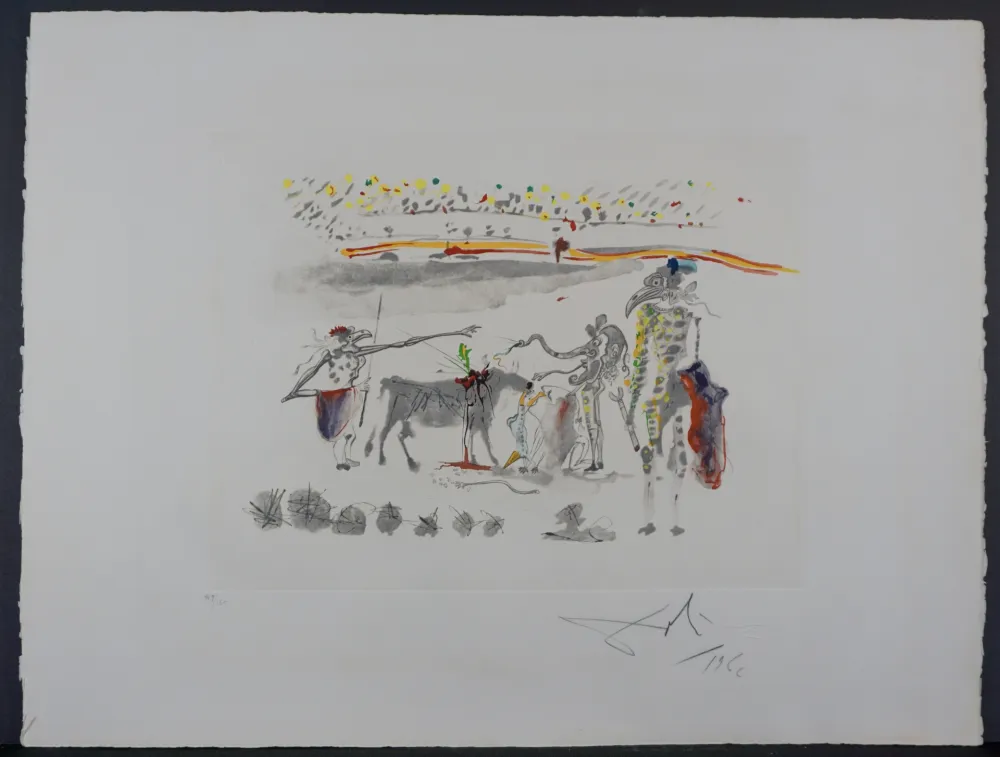 Гравюра Dali - Tauramachie Surrealiste The Parrots