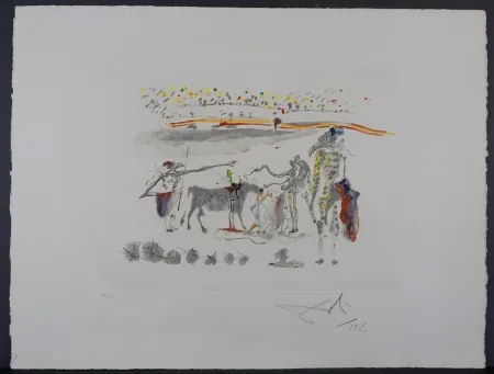 Гравюра Dali - Tauramachie Surrealiste The Parrots