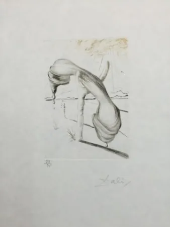 Гравюра Сухой Иглой Dali - Teléphone Mou